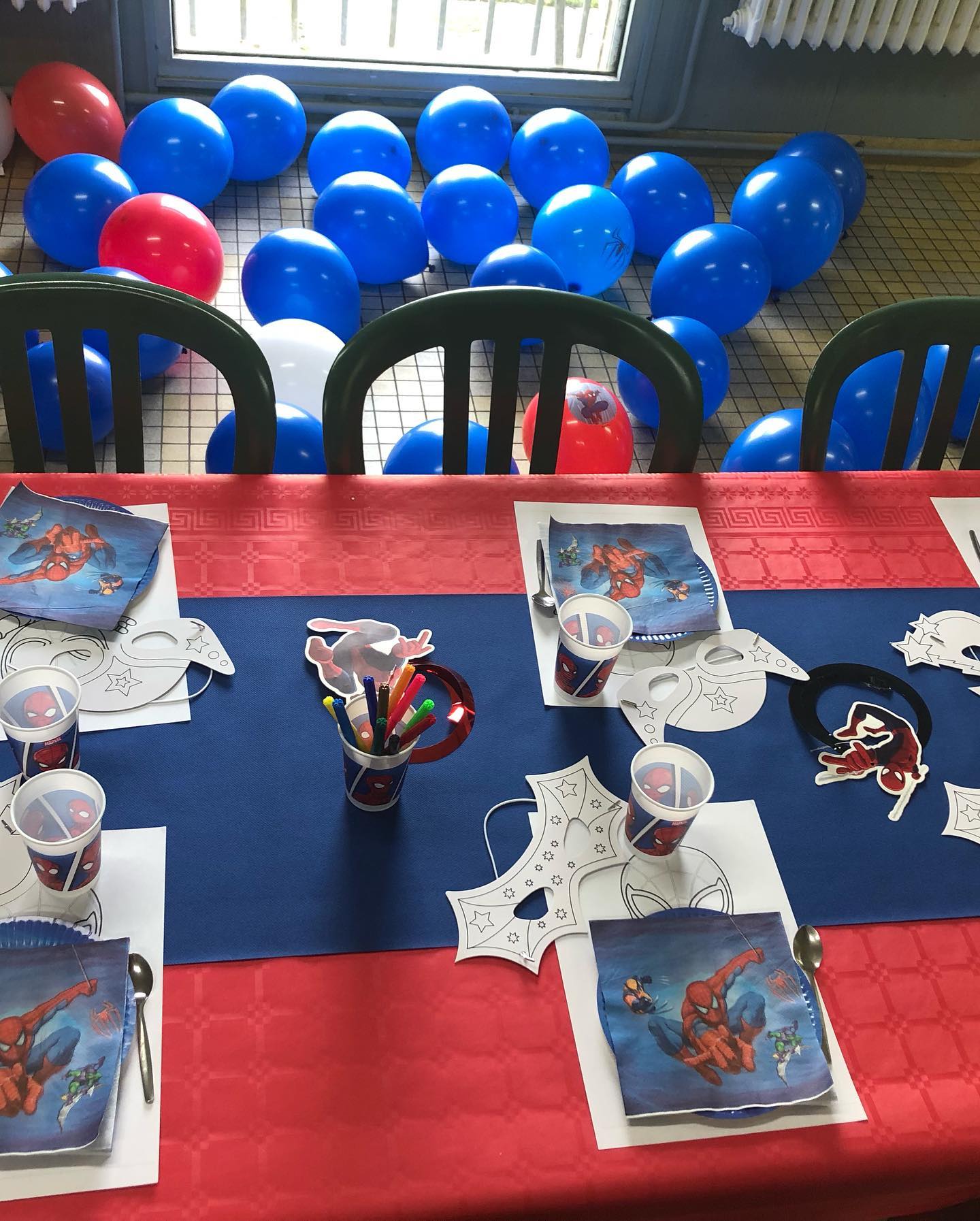 Anniversaire sur le thème de Spiderman