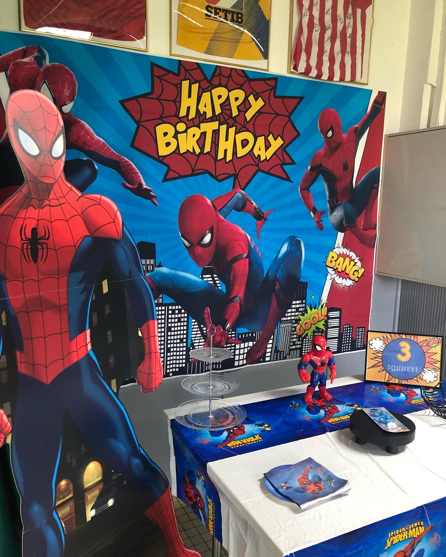 Anniversaire sur le thème de Spiderman