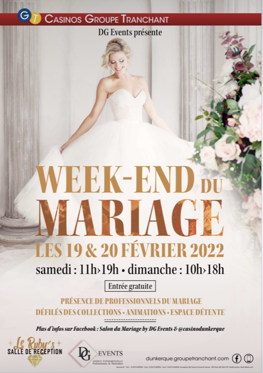 Affiche Week-end du Mariage au Casino de Dunkerque (1er édition)