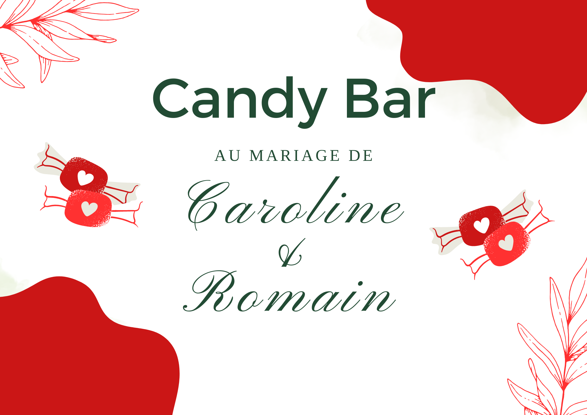 Visuel Candy Bar - Caroline & Romain