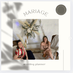 Coin photo mariage